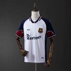 Sale West Ham United 99 01 Away Retro Jersey S-XXL - Front