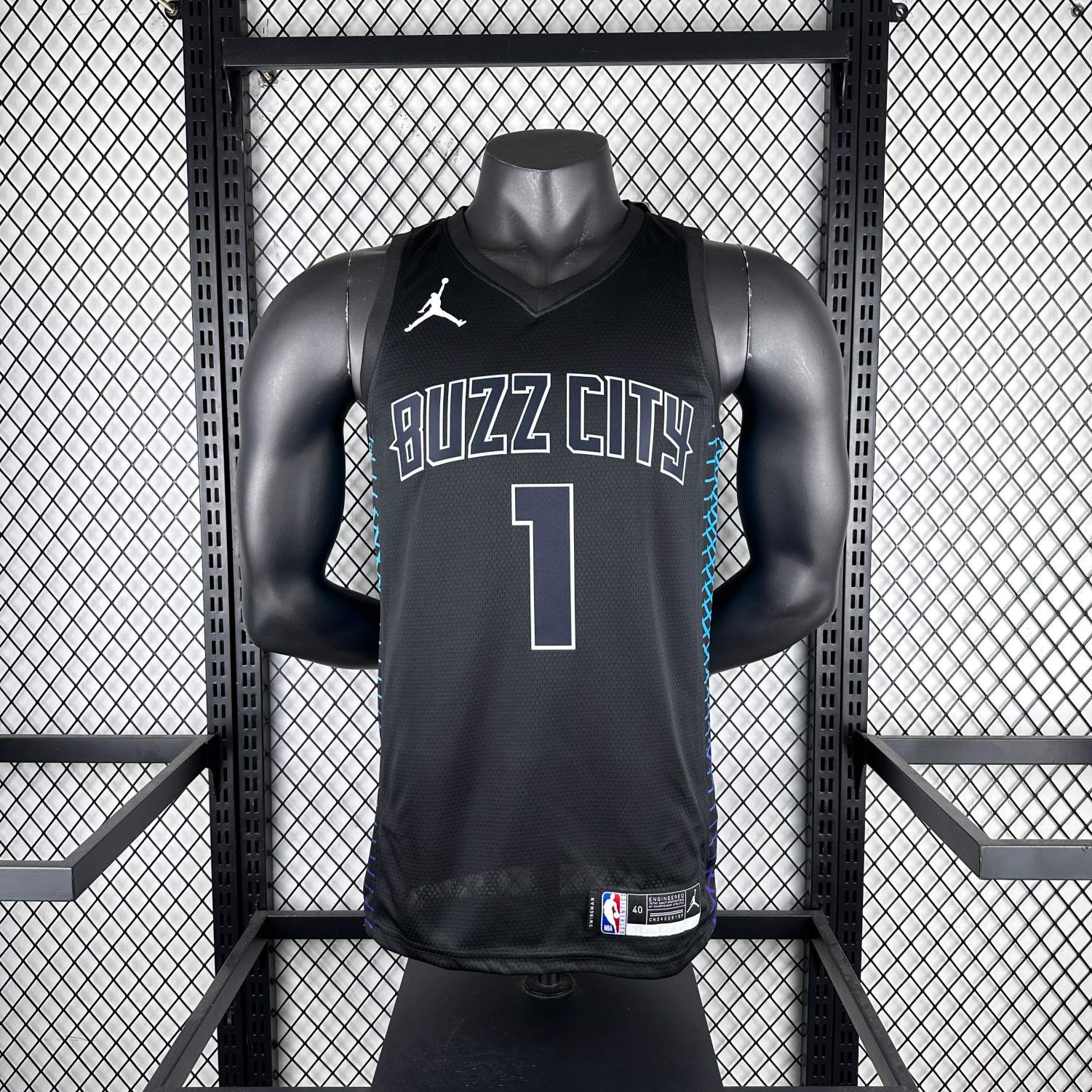 2018 season charlotte hornets city edition #1 lamelo ball jersey image 1 2018 Season Charlotte Hornets City Edition #1 LaMelo Ball Jersey - Image 1