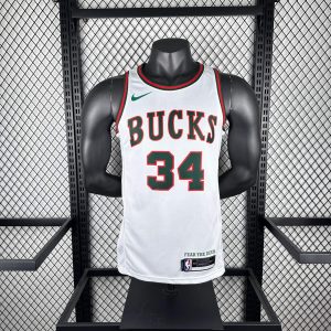 New arrivals 2018 Season Milwaukee Bucks Retro #34 Giannis Antetokounmpo Jersey - Image 1