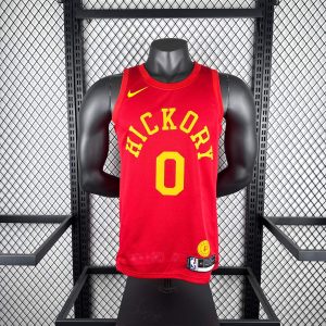 New arrivals 2019 Season Indiana Pacers Retro Red #0 Tyrese Haliburton Jersey - Image 1