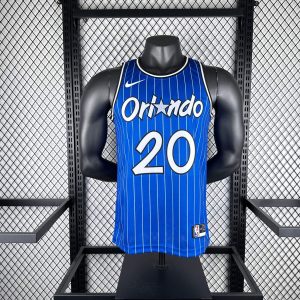 2019 Season Orlando Magic Retro Blue Pinstripe #20 Markelle Fultz Jersey - Image 1