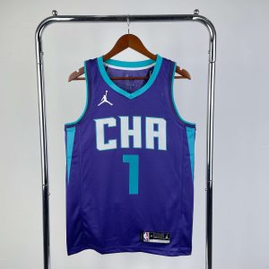 2020 Season Charlotte Hornets CHA Jordan Edition #1 LaMelo Ball Jersey - Image 1