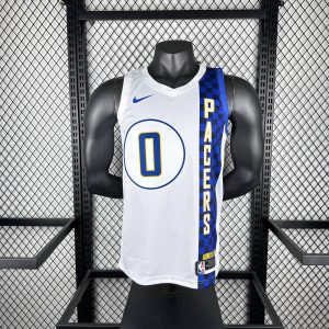 2020 Season Indiana Pacers City Edition #0 Tyrese Haliburton Jersey - Image 1