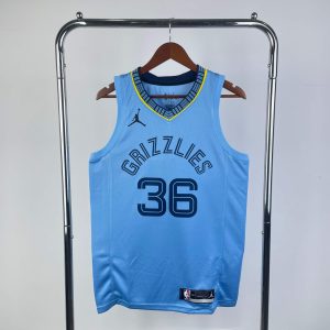 2021 Season Memphis Grizzlies Jordan Edition #36 Marcus Smart Jersey - Image 1