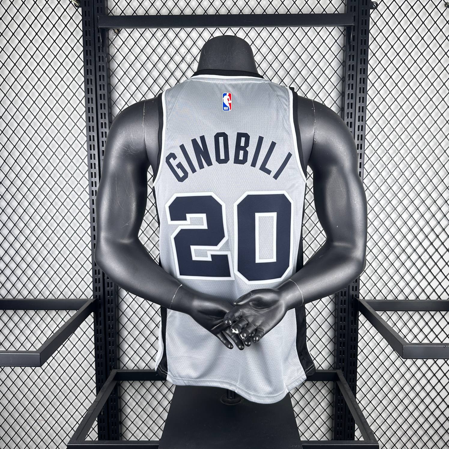 2021 season san antonio spurs gray jordan edition #20 manu ginobili jersey image 2 2021 Season San Antonio Spurs Gray Jordan Edition #20 Manu Ginobili Jersey - Image 2