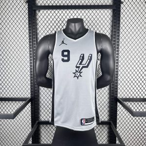 2021 Season San Antonio Spurs Gray Jordan Edition #9 Tony Parker Jersey - Image 1
