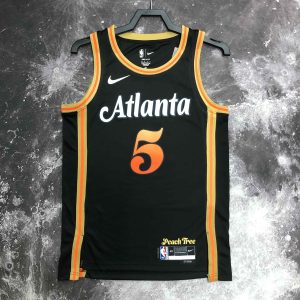 2023 Season Atlanta Hawks City Edition #5 Dejounte Murray Jersey - Image 1