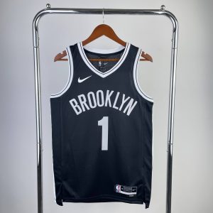 2023 Season Brooklyn Nets Black #1 Mikal Bridges Jersey - Image 1