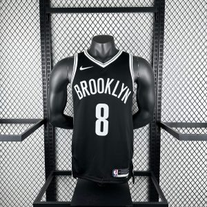 2023 Season Brooklyn Nets Black #8 Cui Yongxi Jersey - Image 1