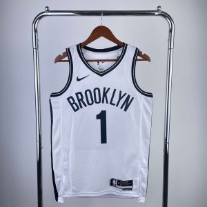 2023 Season Brooklyn Nets White #1 Mikal Bridges Jersey - Image 1