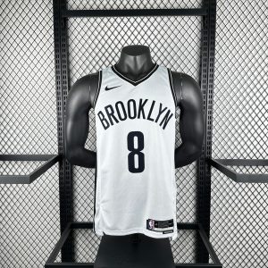 2023 Season Brooklyn Nets White #8 Cui Yongxi Jersey - Image 1
