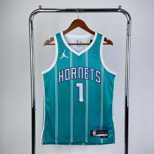 2023 Season Charlotte Hornets Away Blue #1 LaMelo Ball Jersey - Image 1