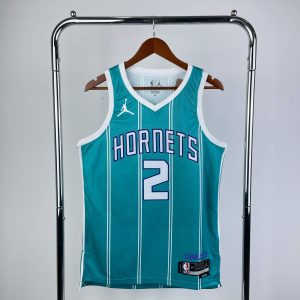 2023 Season Charlotte Hornets Away Blue #2 LaMelo Ball Jersey - Image 1