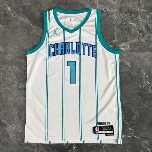 2023 Season Charlotte Hornets Home White #1 LaMelo Ball Jersey - Image 1