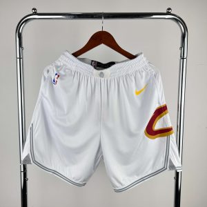 2023 Season Cleveland Cavaliers Home White Basketball Shorts - Image 1