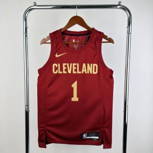 2023 Season Cleveland Cavaliers Red #1 James Harden Jersey - Image 1