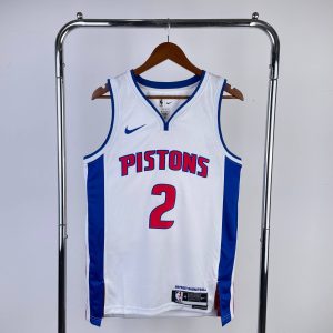 2023 Season Detroit Pistons White #2 Cade Cunningham Jersey - Image 1