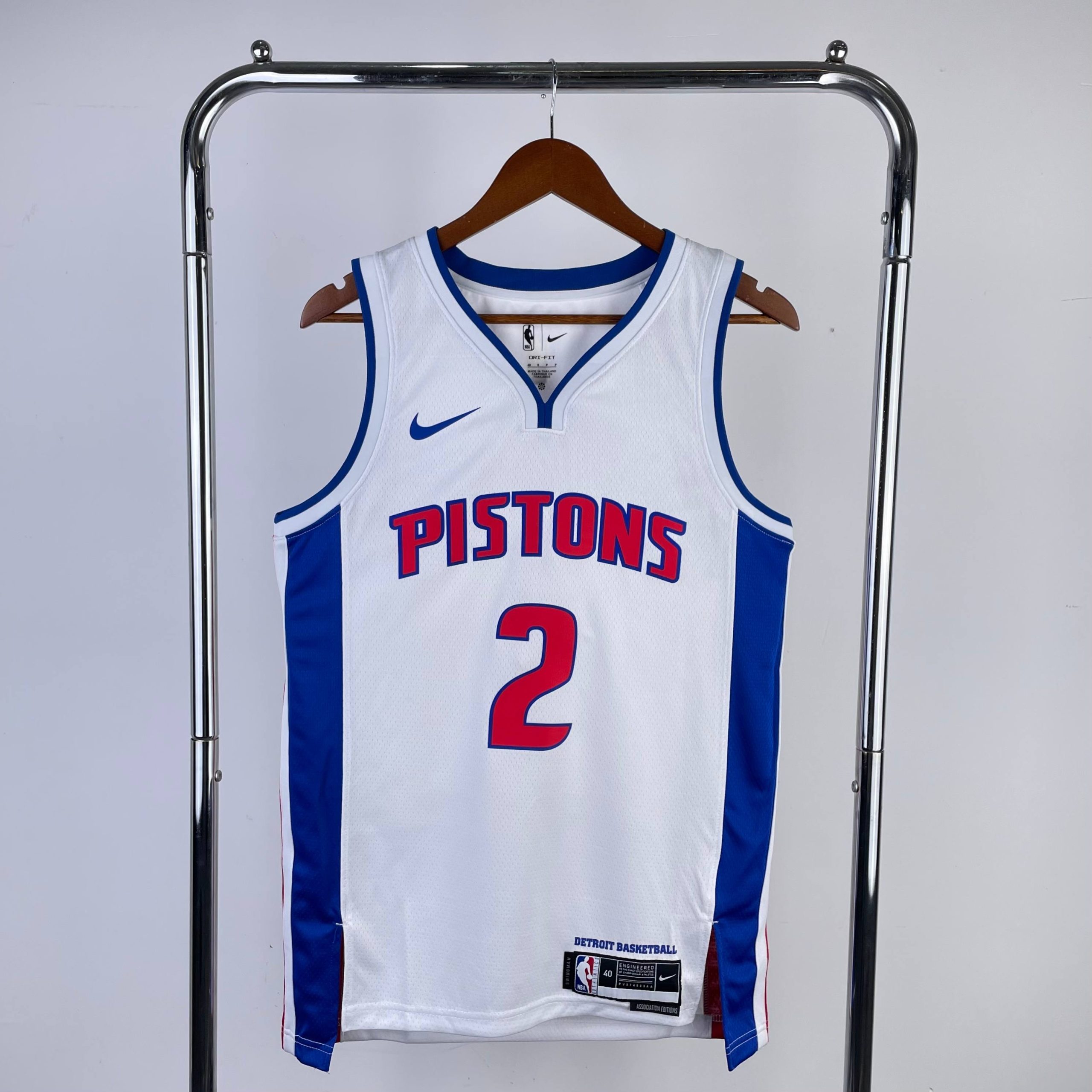 2023 season detroit pistons white #2 cade cunningham jersey image 1 2023 Season Detroit Pistons White #2 Cade Cunningham Jersey - Image 1
