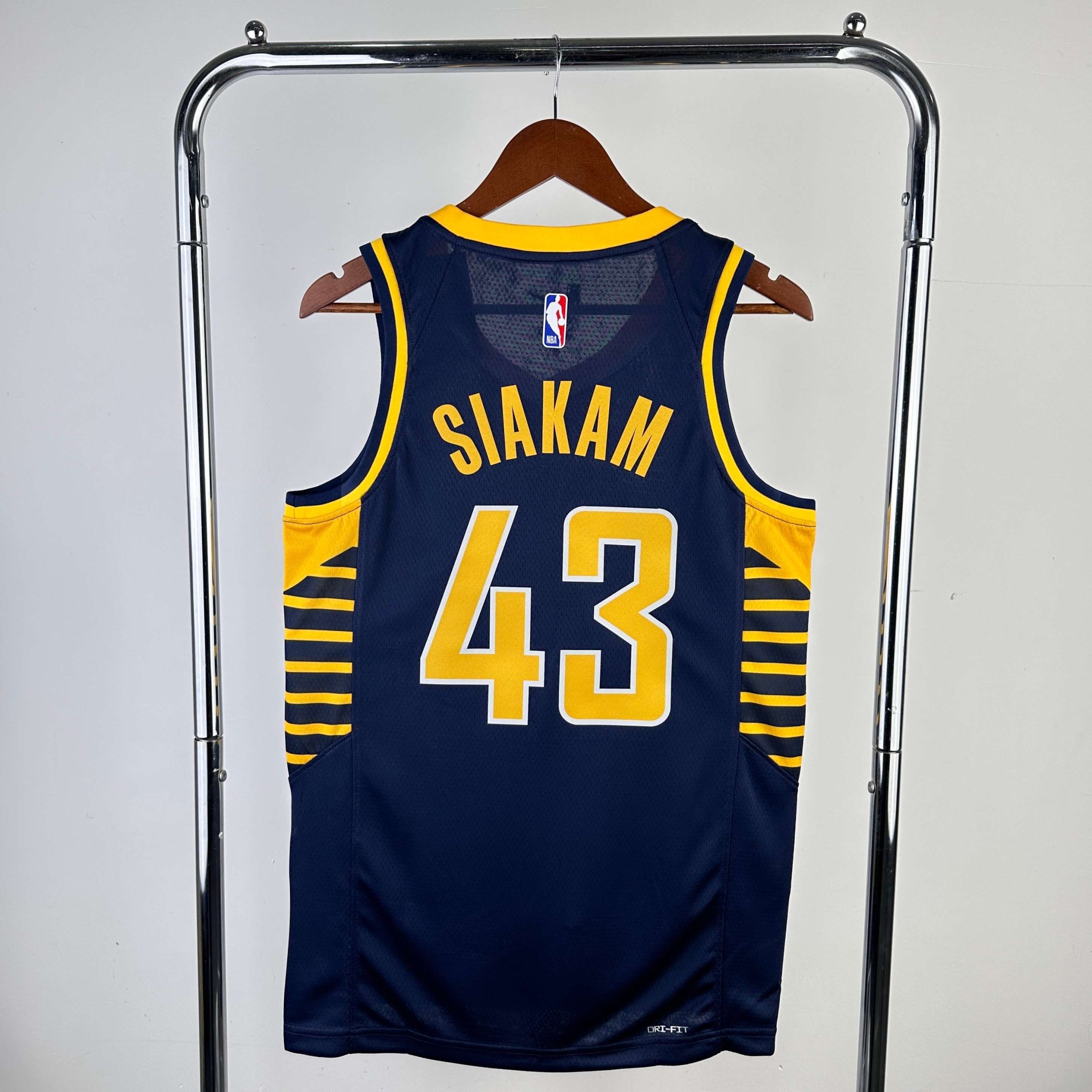 2023 season indiana pacers away navy blue #43 pascal siakam jersey image 2 2023 Season Indiana Pacers Away Navy Blue #43 Pascal Siakam Jersey - Image 2