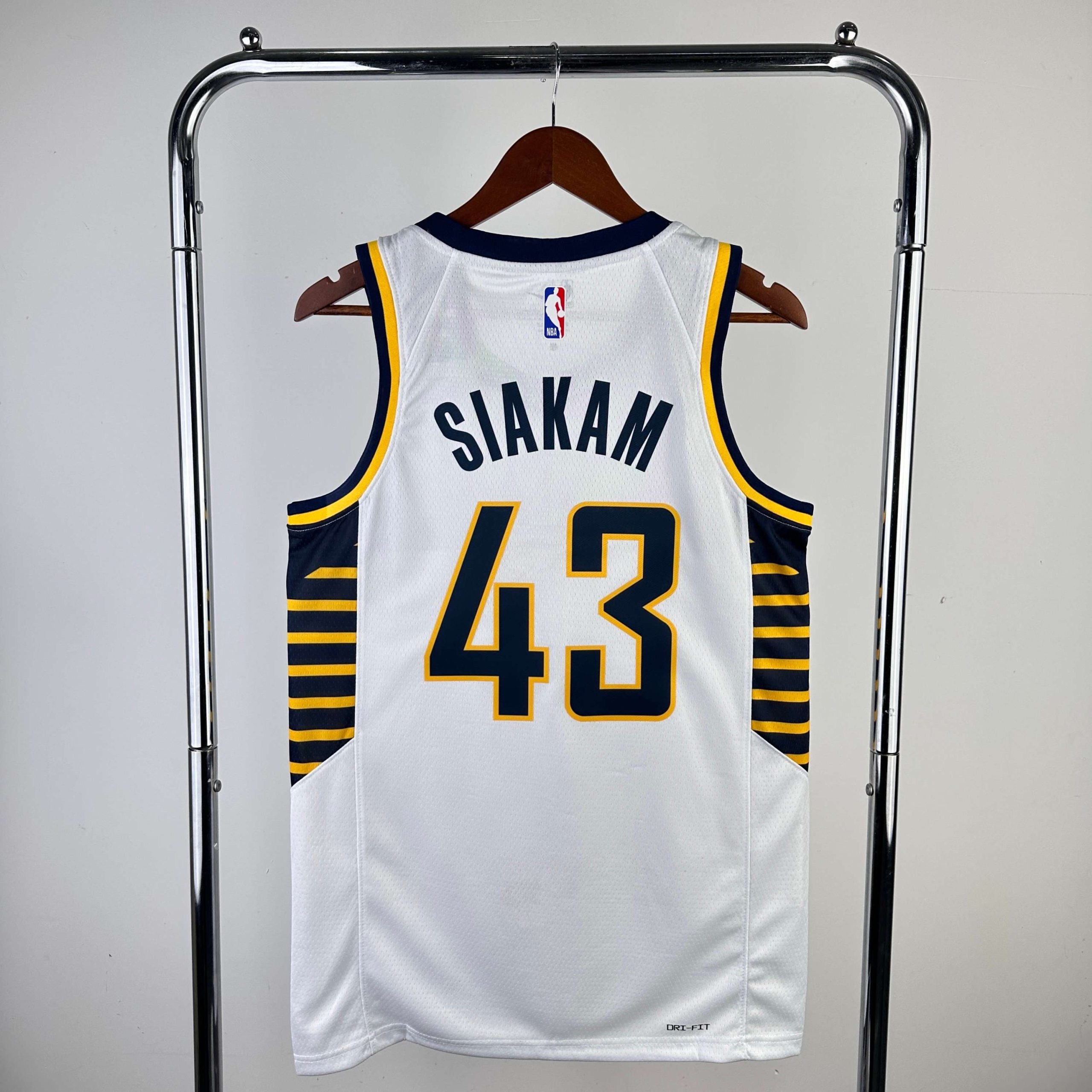 2023 season indiana pacers home white #43 pascal siakam jersey image 2 2023 Season Indiana Pacers Home White #43 Pascal Siakam Jersey - Image 2