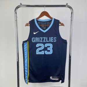 2023 Season Memphis Grizzlies Away Navy Blue #23 Derrick Rose Jersey - Image 1