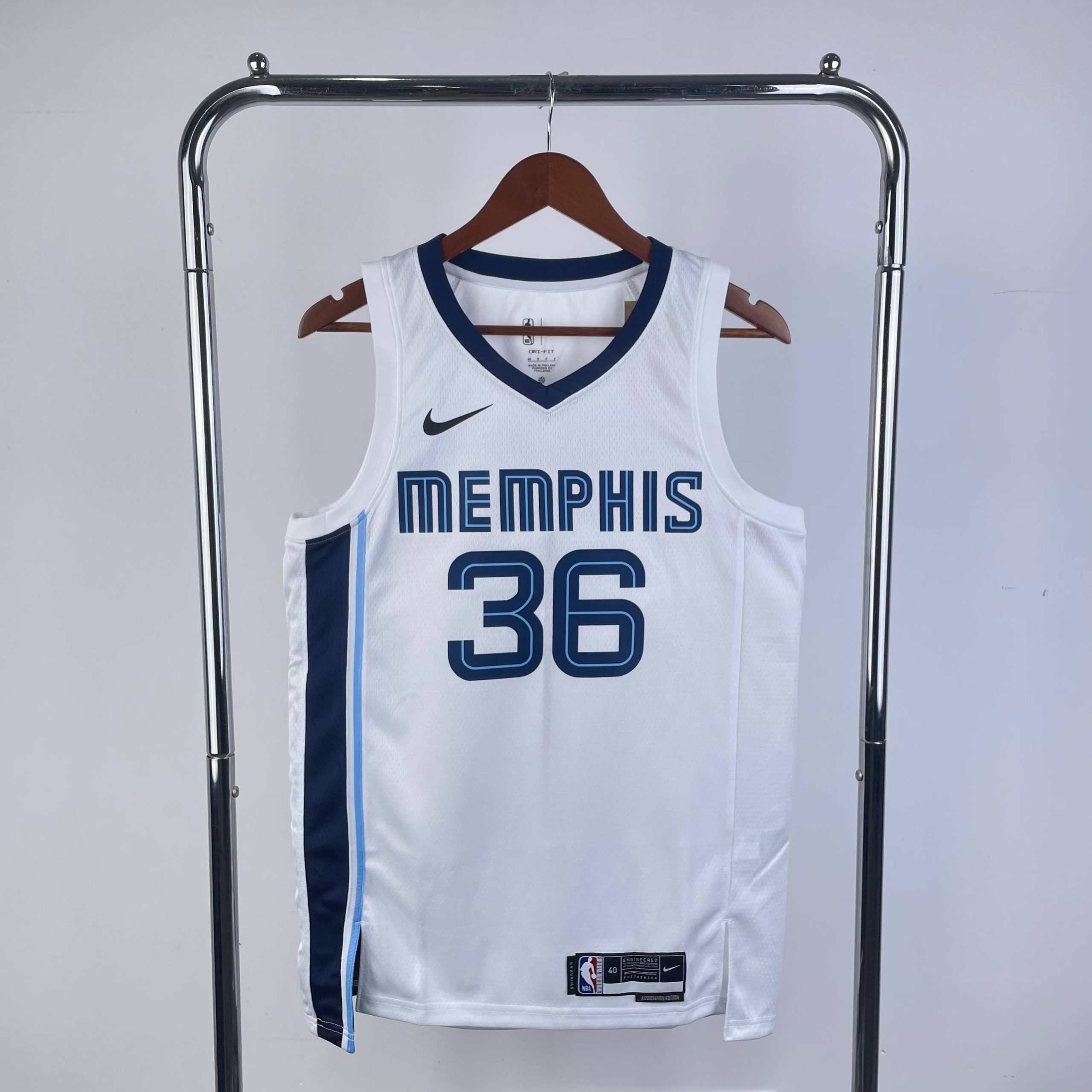 2023 season memphis grizzlies home white #36 marcus smart jersey image 1 2023 Season Memphis Grizzlies Home White #36 Marcus Smart Jersey - Image 1