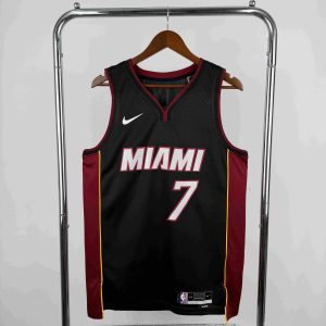 2023 Season Miami Heat V-Neck Black #7 Giannis Antetokounmpo Jersey - Image 1