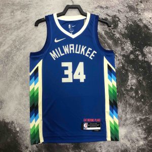 2023 Season Milwaukee Bucks City Edition #34 Jersey - Image 1
