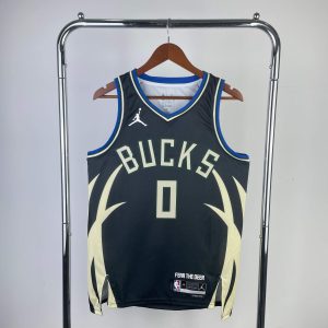 2023 Season Milwaukee Bucks Jordan Edition #0 Damian Lillard Jersey - Image 1
