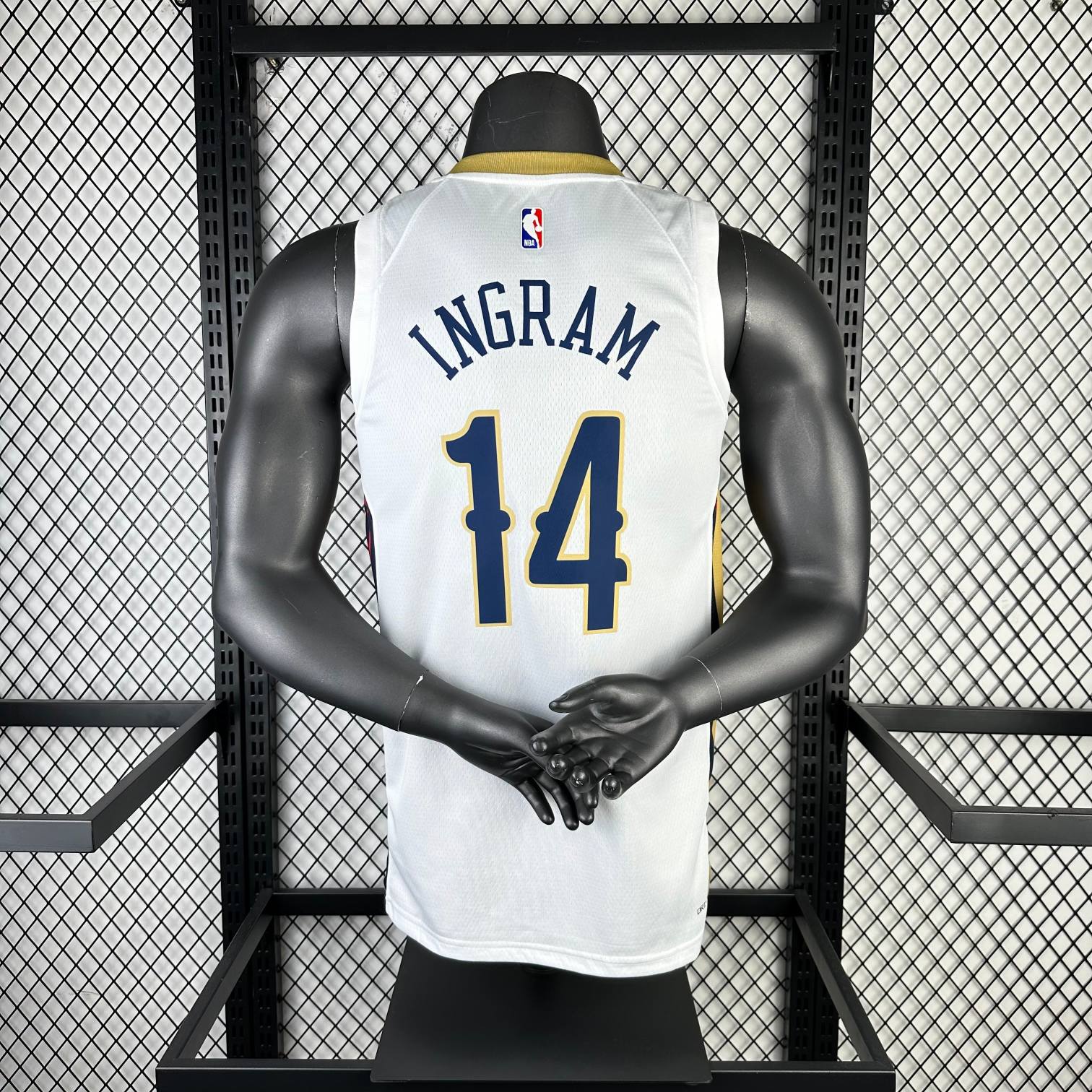 2023 season new orleans pelicans home white #14 brandon ingram jersey image 2 2023 Season New Orleans Pelicans Home White #14 Brandon Ingram Jersey - Image 2