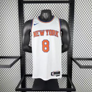 2023 Season New York Knicks White #8 Jersey - Image 1