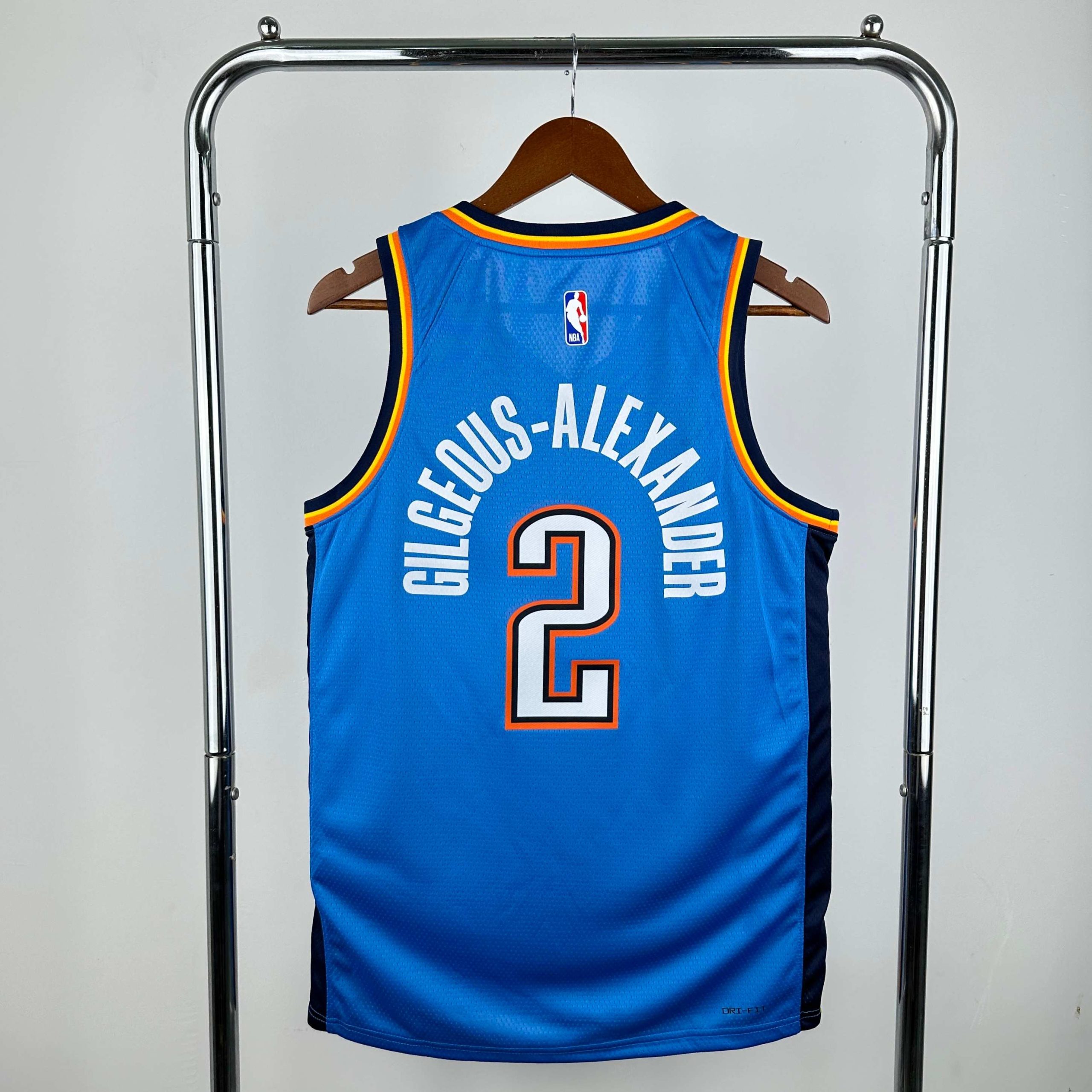 2023 season oklahoma city thunder blue #2 shai gilgeous alexander jersey image 2 2023 Season Oklahoma City Thunder Blue #2 Shai Gilgeous-Alexander Jersey - Image 2