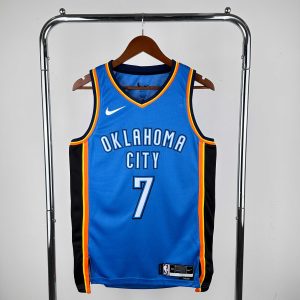 2023 Season Oklahoma City Thunder Blue #7 Chet Holmgren Jersey - Image 1