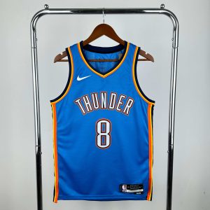 2023 Season Oklahoma City Thunder Blue #8 Jalen Williams Jersey - Image 1
