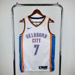 2023 Season Oklahoma City Thunder White #7 Chet Holmgren Jersey - Image 1