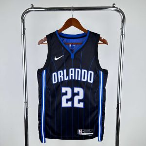 2023 Season Orlando Magic Away Black Pinstripe #22 Franz Wagner Jersey - Image 1