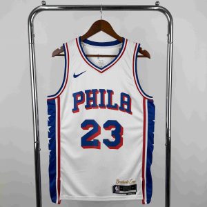 New arrivals 2023 Season Philadelphia 76ers White #23 LeBron James Jersey - Image 1