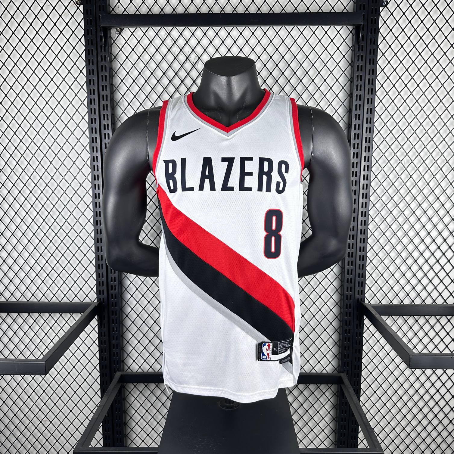 2023 season portland trail blazers home white #8 deni avdija jersey image 1 2023 Season Portland Trail Blazers Home White #8 Deni Avdija Jersey - Image 1