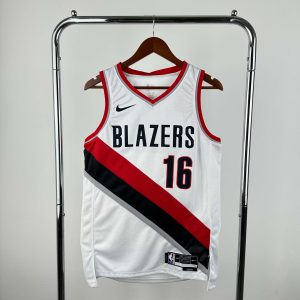 2023 Season Portland Trail Blazers White #16 Yang Hansen Jersey - Image 1