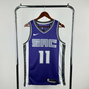 2023 Season Sacramento Kings Away Purple #11 Domantas Sabonis Jersey - Image 1