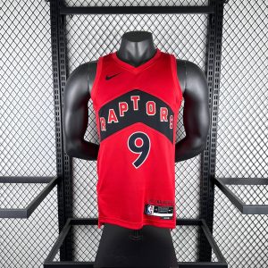 2023 Season Toronto Raptors Away Red #9 RJ Barrett Jersey - Image 1