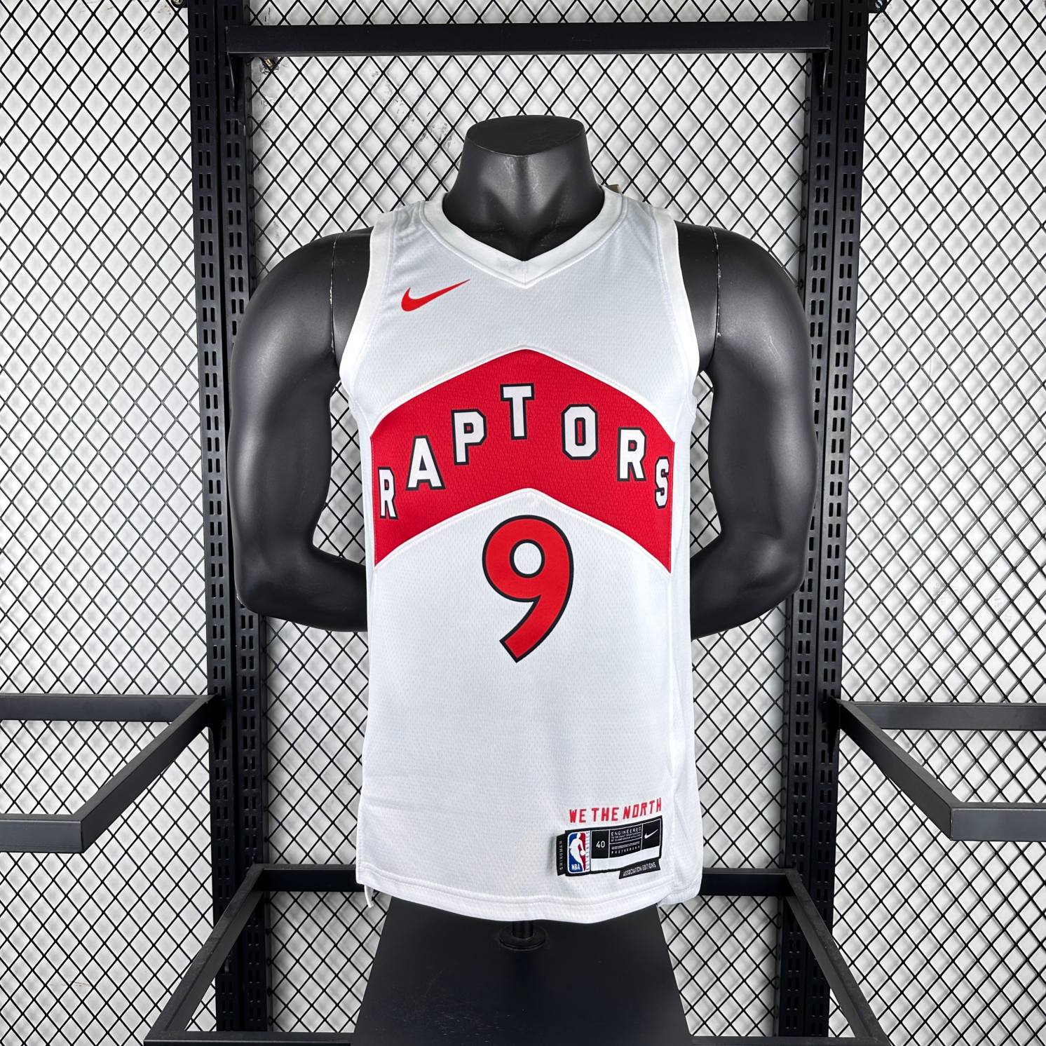 2023 season toronto raptors home white #9 rj barrett jersey image 1 2023 Season Toronto Raptors Home White #9 RJ Barrett Jersey - Image 1