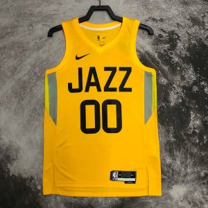2023 Season Utah Jazz Away Yellow #00 Jordan Clarkson Jersey - Image 1
