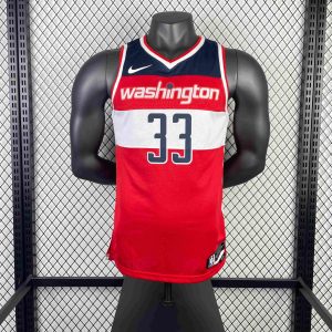 New arrivals 2023 Season Washington Wizards Away Red #33 Kyle Kuzma Jersey - Image 1