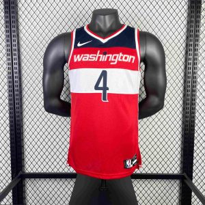 New arrivals 2023 Season Washington Wizards Away Red #4 Russell Westbrook Jersey - Image 1