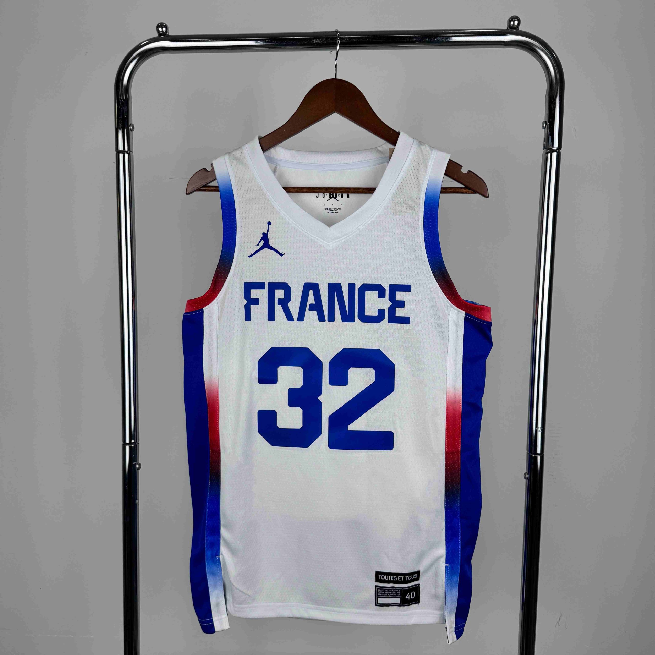 2024 olympics france #32 victor wembanyama jersey image 1 2024 Olympics France #32 Victor Wembanyama Jersey - Image 1