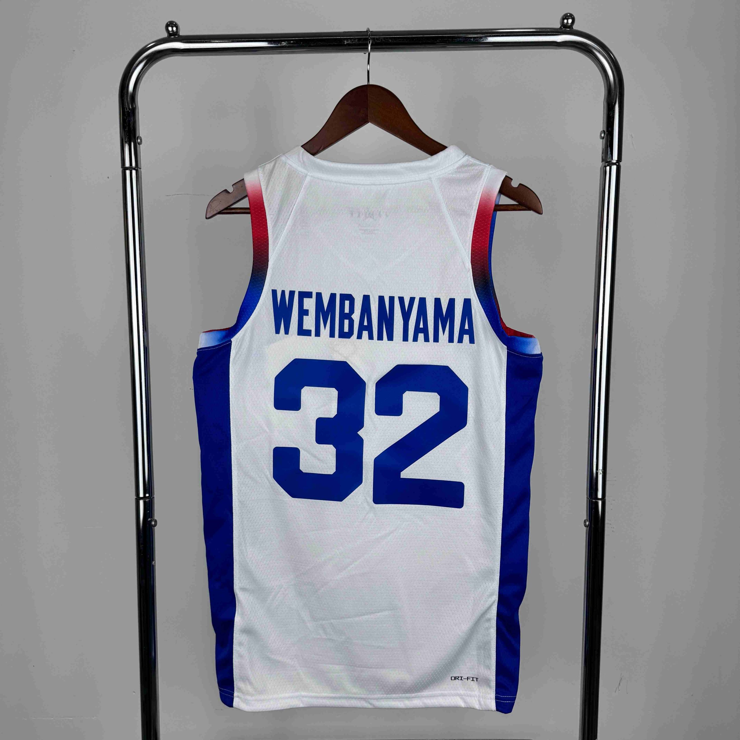 2024 olympics france #32 victor wembanyama jersey image 2 2024 Olympics France #32 Victor Wembanyama Jersey - Image 2