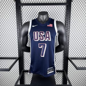 2024 Olympics USA Navy Blue #7 Kevin Durant Jersey - Image 1