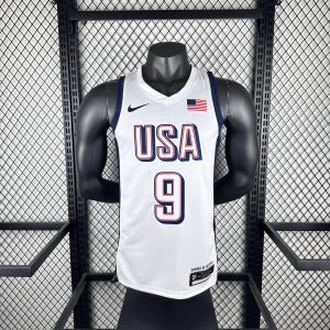 2024 Olympics USA White #9 Tyrese Haliburton Jersey - Image 1
