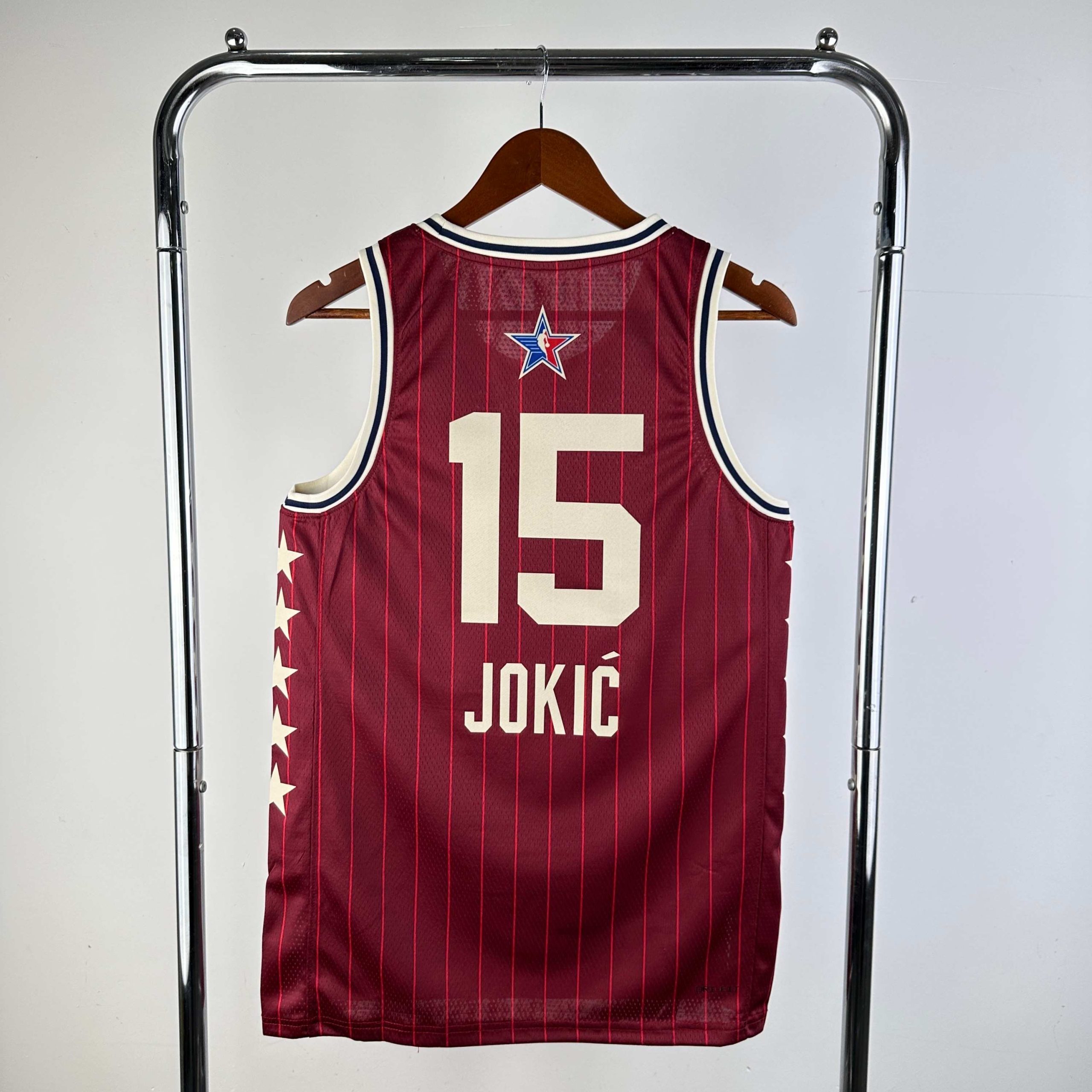 2024 season all star red #15 nikola jokic jersey image 2 2024 Season All-Star Red #15 Nikola Jokic Jersey - Image 2